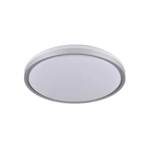 Plaf N Led W Regulable Blanco Plata Circular Tellus L Zete