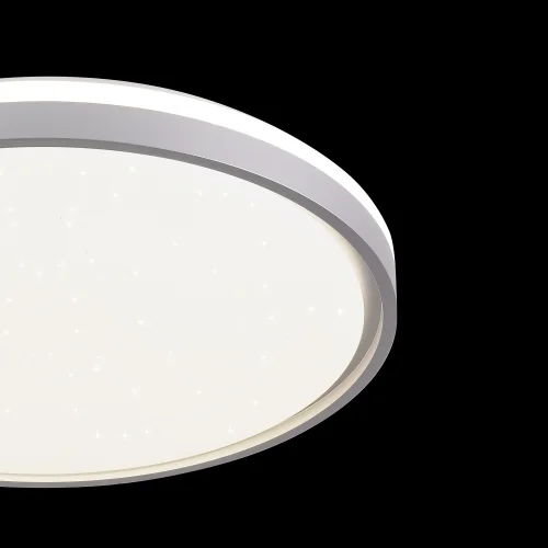 Plaf N Led W Regulable Blanco Plata Circular Tellus L Zete