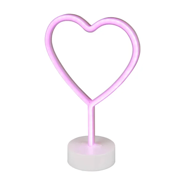 LÁMPARA DE MESA DECORATIVA CORAZÓN SMD LED 1W