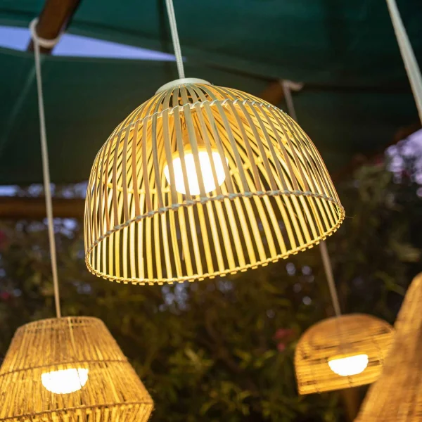 Lámpara colgante natural de exterior sin cables Positano 35 New Garden