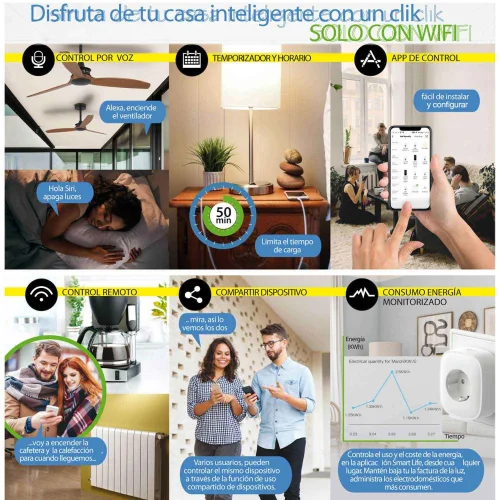 TOMACORRIENTE INTELIGENTE WIFI - SmartHomE