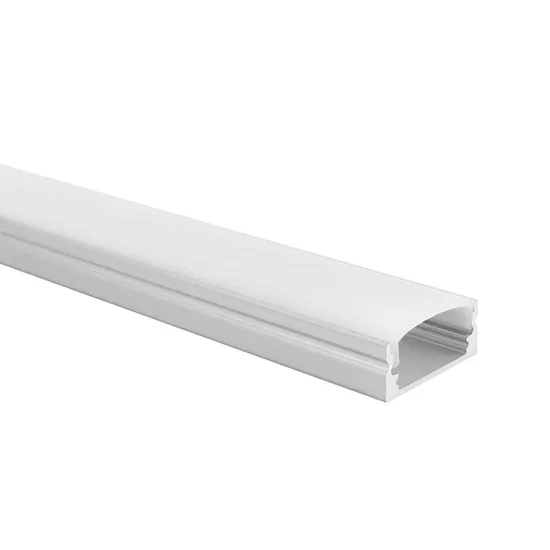 Perfil empotrable de aluminio para tiras LED, blanco, 2000x24,7x7mm,  lineal, cubierta satinada - V-TAC 3368