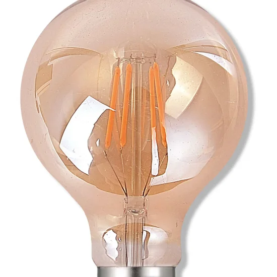 Comprar bombilla LED A60 E27 8W estándar transparente filamento visto