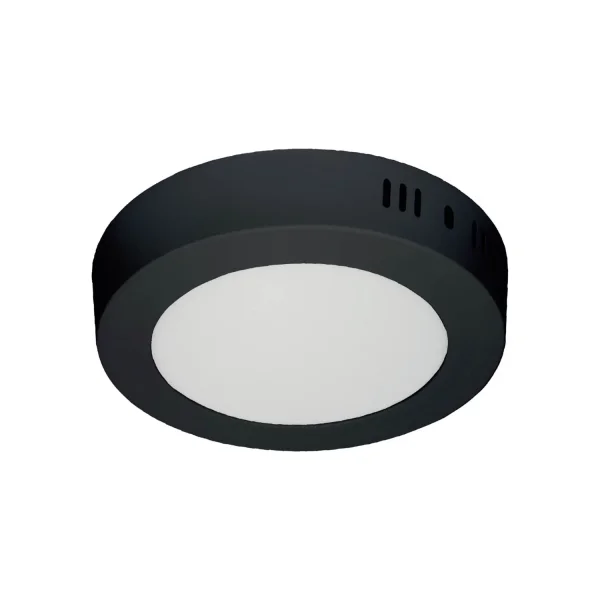 DOWNLIGHT LED SUPERFICIE CIRCULAR 6W 3000K-6000K Ø 12 CM NEGRO