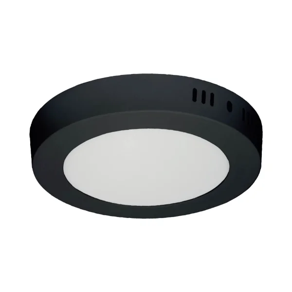 DOWNLIGHT LED SUPERFICIE CIRCULAR 18W 3000K-6000K Ø 22 CM NEGRO